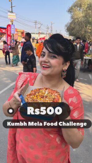 Priyanka Tiwari Instagram - Rs500 Kumbh Mela Food Challenge 
.
#food #kumbhmela #reelitfeelit #fyp @uttarpradeshtourism