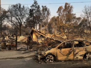 Rachel Bay Jones Instagram - Please help our beloved Tovi and his family if you can. Their family home was lost in the Eaton fire. So much sweetness around the table with this beautiful family it is an enormous loss. Link in bio to a GoFundMe page he started to try to recoup a few things for his mother who built this life for her family and was unable to take anything. All of it is lost. Please share too, if you can.