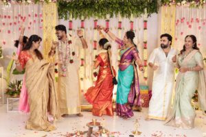 Ramya Pandian Instagram - My little brother @parasu_pandian got married, but to me, he’ll always be my 6-feet-tall baby😘 It’s hard to put into words how happy I feel….he has always been such a wonderful child that we often wondered, ‘How can a kid be this mature and never troublesome at all?’ He has made us proud every step of the way and has now grown into a man of great values.

And for his beautiful heart, God has gifted him the bestestttt life partner our sweet Aishwarya @just.aish.things . Our family is beyond happy to have an angel for our gem♥️ Aishu, we love you, and we love your family even more! Can’t wait to create endless happy memories together as one big family♥️♥️😍😍🥰🥰😘😘💃🏻💃🏻

Heart is so full.
Wishing my dear sweethearts a lifetime of love and happiness! ❤️

HAPPY MARRIED LIFE♥️

@shanthyduraipandiyan 
@lovel.dhawan 
@tripurasundari_12 
@wherenxt.dxb 
@gowtham.ags 

#family #wedding #fun