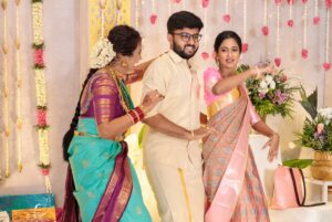 Ramya Pandian Instagram - My little brother @parasu_pandian got married, but to me, he’ll always be my 6-feet-tall baby😘 It’s hard to put into words how happy I feel….he has always been such a wonderful child that we often wondered, ‘How can a kid be this mature and never troublesome at all?’ He has made us proud every step of the way and has now grown into a man of great values.

And for his beautiful heart, God has gifted him the bestestttt life partner our sweet Aishwarya @just.aish.things . Our family is beyond happy to have an angel for our gem♥️ Aishu, we love you, and we love your family even more! Can’t wait to create endless happy memories together as one big family♥️♥️😍😍🥰🥰😘😘💃🏻💃🏻

Heart is so full.
Wishing my dear sweethearts a lifetime of love and happiness! ❤️

HAPPY MARRIED LIFE♥️

@shanthyduraipandiyan 
@lovel.dhawan 
@tripurasundari_12 
@wherenxt.dxb 
@gowtham.ags 

#family #wedding #fun
