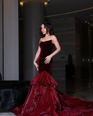 Ranna Raees Instagram - Magical night with @joyawards 💫 

Stylist @mennaraeis 
Dress @hanyelbehairyhautecouture 
Jewelry @siranjewelry
📸 @soma_photography19