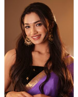 Reeshma Nanaiah Instagram - 💜

Photographer: @nivas_narayan 
Saree : @anayra_couture 
MUA: @makeoverartist_pradeep 
Assistant: @malleshdeadly