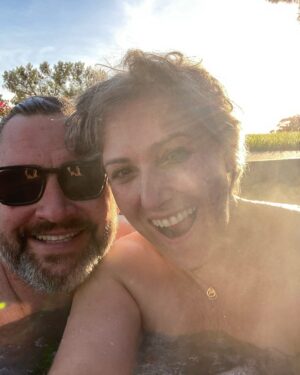 Ricki Lake Instagram - 4 year ago today (Valentine’s Day) Ross and I moved into our Malibu home and got into our jacuzzi for our first time. First sunset in our new place. It was there, Ross spontaneously proposed. 💍 What a ride it has been! 
So much loss, the home and my dog Mama but also so much fun. Endless love and joy and gratitude. Happy anniversary my dear husband. The adventure continues…. 
You are my home. ❤️‍🩹