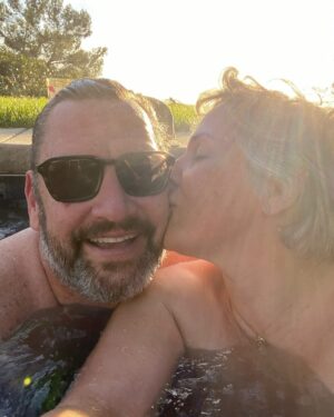 Ricki Lake Instagram - 4 year ago today (Valentine’s Day) Ross and I moved into our Malibu home and got into our jacuzzi for our first time. First sunset in our new place. It was there, Ross spontaneously proposed. 💍 What a ride it has been! 
So much loss, the home and my dog Mama but also so much fun. Endless love and joy and gratitude. Happy anniversary my dear husband. The adventure continues…. 
You are my home. ❤️‍🩹