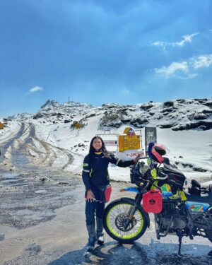 Ridergirl Vishakha Instagram - Happy Birthday Rudra ❤️
She turns 3 today🫶 

Today marks three incredible years of our journey together. From the moment we met, you've been more than just a motorcycle; you've been my steadfast companion, my confidante, and my gateway to endless adventures. Together, we've explored terrains far and wide, conquering every challenge that came our way with unwavering strength and determination. 
Rudra has been my companion, taking me across every terrain with 💯 partnership. 

With you, Rudra, I never feel the need for human company during my travels. Your presence makes me feel safest, happiest, and truly independent. Each ride with you is a testament to the bond we share and the memories we've created.

Here's to many more thrilling adventures, countless miles, and unforgettable experiences together. I love you, Rudra. Cheers to us and to many more journeys ahead!