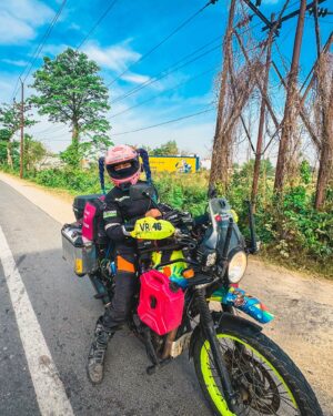 Ridergirl Vishakha Instagram - Happy Birthday Rudra ❤️
She turns 3 today🫶 

Today marks three incredible years of our journey together. From the moment we met, you've been more than just a motorcycle; you've been my steadfast companion, my confidante, and my gateway to endless adventures. Together, we've explored terrains far and wide, conquering every challenge that came our way with unwavering strength and determination. 
Rudra has been my companion, taking me across every terrain with 💯 partnership. 

With you, Rudra, I never feel the need for human company during my travels. Your presence makes me feel safest, happiest, and truly independent. Each ride with you is a testament to the bond we share and the memories we've created.

Here's to many more thrilling adventures, countless miles, and unforgettable experiences together. I love you, Rudra. Cheers to us and to many more journeys ahead!