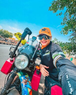 Ridergirl Vishakha Instagram - Me & Rudra made it safely to North East India 😎