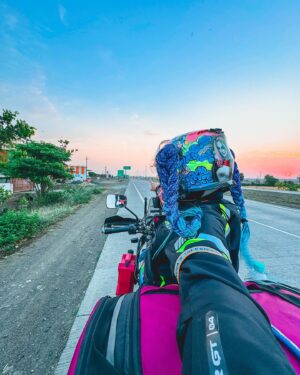 Ridergirl Vishakha Instagram - Me & Rudra made it safely to North East India 😎
