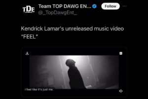 Rina Yang Instagram - Kendrick Lamar ‘FEEL’ - unreleased video surfaced online after sooo many years 😮㊙️
shot this when i was a baby DP 🥹
rolling around on the floor with Kendrick w/ good ol LomoKino 35mm, super16, & super 8 🎞️
