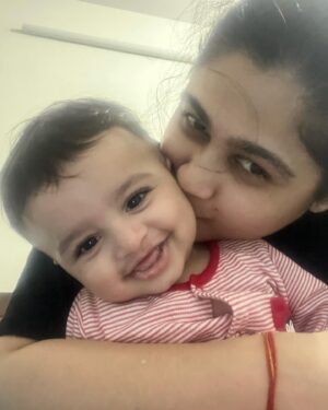 Ruchi Savarn Instagram - And we turn 8 months today! 🧿🧿 daddy @ankittmohan we miss you 🥰