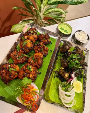 Rumana Nazarali Instagram - For Andhra and Telangana cuisine cravings in #HSRLayout 27th Main, @anmayrestaurant has opened its door today for you.

They offer a variety of veg and non-veg dishes from different regions of Andhra and Telangana, but I suggest you to try their NON-VEG THALI which has prawns, chicken, mutton dishes with puri and rice and a lot of accompaniments to go with it. I will definitely go back for their thali.