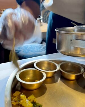 Rumana Nazarali Instagram - Going for a Rajasthani and Gujarati thali is always a special meal as mom loves it so this time we decided to visit @rasotsavindia at @lulumallbengaluru. This unlimited veg thali has delicious options and the service is so good that you are definitely going to over eat, we did❤️ 

I loved the ambiance and aesthetic of the restaurant but service will always be a highlight for me at such restaurants and they did a great job at it. The pricing is different for weekdays and weekends and it’s available for both lunch and dinner
