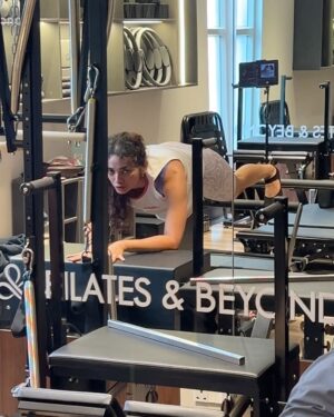 Saanve Megghana Instagram - Back 🏠 

 @pilatesandbeyond.in
