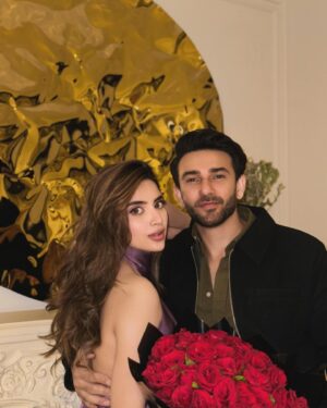 Saboor Aly Instagram - Will you be my valentine? That was a rhetorical question, you have no choice - we’re married. 🧟‍♀️

Xoxo 💋 
@aliansari_a2