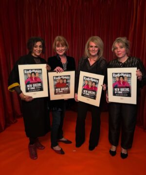 Sally Lindsay Instagram - Brilliant night with these Goddesses at @radiotimes cover party.
@meera.syal @kerryagodliman @samanthabondofficial 
#madameblanc @saffron_cherry