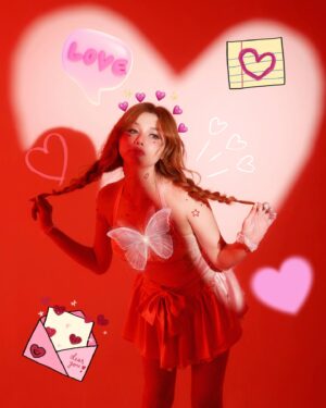 Samantha Melanie Coates Instagram - Which cupid are y'all using🤨🏹💔

หน้าอย่างเราไม่เหมาะกับวาเลนไทน์หรอก เหมาะกับบุญบั้งไฟโน่น

💄💈 @aunsam_makeup 
📸 @appleclock20