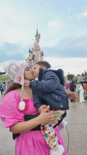 Sameera Sherief Instagram - A love story like no other ✨❤️ From ‘Romeo, take me somewhere we can be alone’ to ‘Wait, let me grab our little prince’—this journey is filled with love, adventure, and the best company! My husband, who treats me like a princess, and my son, who wants to be my prince—together, we’re making fairytale memories from home to Dubai to Paris to Disneyland! Because in this love story, the answer is always ‘Just say yes!’ ❤️🏰✈️🎢