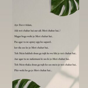 Sanam Chaudhry Instagram - Hadees-e-Qudsi!

.. lets surrender ourselves to Allah !