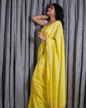 Sangeerthana Vipin Instagram - 💛🍂

Shot by @storiesbydeepu 
Outfit @toyajaofficial 
Styled by @bharathgandhiofficial 
Styling team @saisudhanag