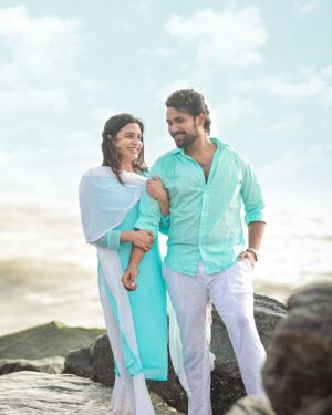 Sangeetha sai Instagram - "Where there is Love, there is Life!"❤️ It's all about growing together, learning about each other and never giving up on each other. I think this works perfectly in our life story🥰. I know you are there and you will always be there on my side. I really don't know whether I chose You or you chose Me, but the truth is our Life has chosen Us😍. I promise that I will be the everything for you, till the End🫂😘.
.
Photography : @dhanush__photography 
Costume Designer : @adore_inspire_me 
Make Up Artist : @sowmisclassymakeovers 
.
#weddingbells #groomtobe #bridetobe #couplegoals #aravindsangeetha #loveofmylife #gettingmarried