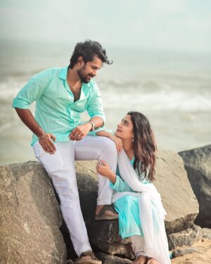 Sangeetha sai Instagram - "Where there is Love, there is Life!"❤️ It's all about growing together, learning about each other and never giving up on each other. I think this works perfectly in our life story🥰. I know you are there and you will always be there on my side. I really don't know whether I chose You or you chose Me, but the truth is our Life has chosen Us😍. I promise that I will be the everything for you, till the End🫂😘.
.
Photography : @dhanush__photography 
Costume Designer : @adore_inspire_me 
Make Up Artist : @sowmisclassymakeovers 
.
#weddingbells #groomtobe #bridetobe #couplegoals #aravindsangeetha #loveofmylife #gettingmarried