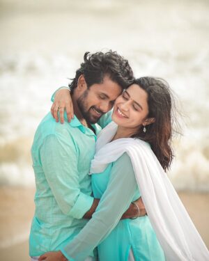 Sangeetha sai Instagram - "Where there is Love, there is Life!"❤️ It's all about growing together, learning about each other and never giving up on each other. I think this works perfectly in our life story🥰. I know you are there and you will always be there on my side. I really don't know whether I chose You or you chose Me, but the truth is our Life has chosen Us😍. I promise that I will be the everything for you, till the End🫂😘.
.
Photography : @dhanush__photography 
Costume Designer : @adore_inspire_me 
Make Up Artist : @sowmisclassymakeovers 
.
#weddingbells #groomtobe #bridetobe #couplegoals #aravindsangeetha #loveofmylife #gettingmarried