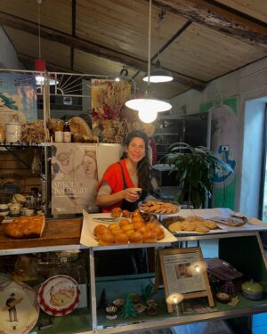 Sarah Wilson Instagram - When I despair I throw myself at a mountain and lie in dirt. Went 8 hrs south by train to the Spanish border and followed the track over the Pyrenees into Spain that Walter Benjamin took fleeing the Nazis. He took his life at the end. I caught the train back. Featured: sun, a baker @pailleiverde_boulangerie who gave me a sourdough focaccia gratis when I had no coins, snow.
