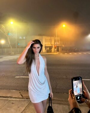 Savannah Clarke Instagram - P A R T Y 
T I M E
__________________________________

Someone told me something that stuck with me: ‘You have to envision your life, and then go backwards. ‘ I’ve been living by that motto for a while, so I see where I need to be.

- Bruno Mars 

____________________________________
#PartyTime #GrammysAfterParty #Stillettos #WhiteDress #Sparkle #Midi LANights
____________________________________