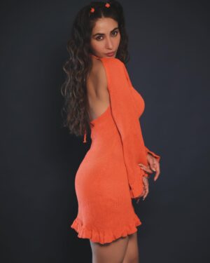 Sharanya Jit Kaur Instagram - Shhhh🧡🥀

📷- @jchahalphotography 
Mua- @shiwanidawar_artistry 
@studios.25_ 
@myntra