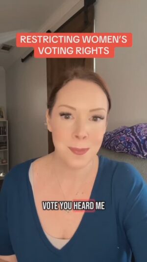 Sharon Lawrence Instagram - Repost from @eracoalition
•
Reposted from Milennial Mia. The SAVE act could disproportionately affect women, especially those who changed their names due to marriage or divorce. 

#womenrights #votingrights #19thamendment #voting #EqualRightsAmendment