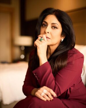 Shefali Shah Instagram - Power, grit, and truth - unfolding soon!
.
.
Outfit: @shaktitripathi 
Stylist: @radhikamehra
Asst. Stylist: @keyurisangoi
Jewellery: @jetgems
Photographer: @frontrowgypsy
Makeup: @pallavisymons
Hair: @sandhyabellarae
Assisted by: @imraj_gupta

@tulseatalent @medhadalal90 @handasakshi23 

#shefalishah #neflix #upcomingnext #delhicrimes3 #dc #madamsir