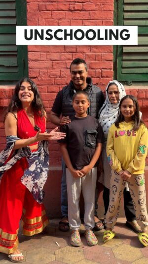 Shenaz Treasurywala Instagram - This is a new trend called UNSCHOOLING not to be confused with HOME SCHOOLING. Unschooling is a child-led, interest-driven learning approach without structured curriculums, while homeschooling follows a set curriculum taught at home, similar to traditional schooling. 

I met this family in Kolkata and was blown away by the kids and how smart they were and how interesting their learning process was. 

For both home schooling and unschooling- the parents have to be very involved and hands on!! 

What’s your choice?