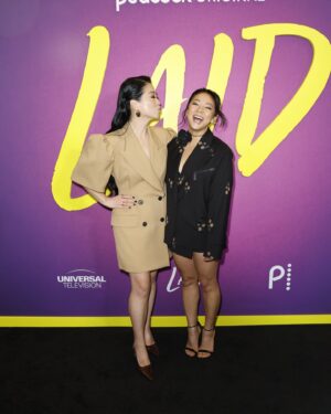 Sherry Cola Instagram - @tommymartinez and @stephaniehsuofficial on a TV show together?! my heart is SO happy. what a joy to celebrate my dear friends and superstars at the #Laid premiere, and to moderate the Q&A 💛 yay! watch it all on @peacock 12/19!