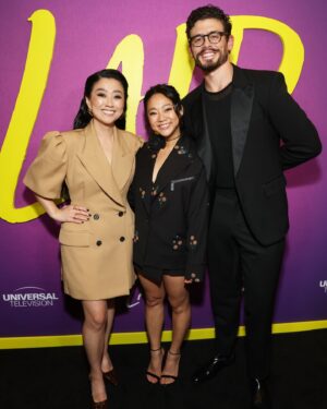 Sherry Cola Instagram - @tommymartinez and @stephaniehsuofficial on a TV show together?! my heart is SO happy. what a joy to celebrate my dear friends and superstars at the #Laid premiere, and to moderate the Q&A 💛 yay! watch it all on @peacock 12/19!