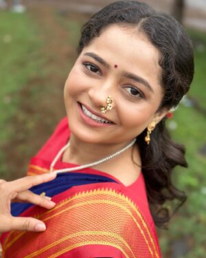 Shivali Parab Instagram - Look created by me ✨for my favourite @parabshivali ❤️🌸