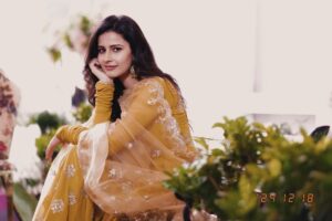 Shivani Tomar Instagram - "Golden hour meets golden vibes. ✨💛"