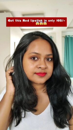 Shona Roy Instagram - Comment for link 🔗 
.
.
#redlipstick #lipstickunder100rs #lipstickswatches #affordablelipstick #affordablemakeup #budgetmakeup 
.
.
.
.
.
[ Red lipstick lipstick swatches red hot lipstick non transferable lipstick dusky skin lipstick brown girl lipstick indian girl lipstick affordable lipstick affordable makeup budget makeup ]