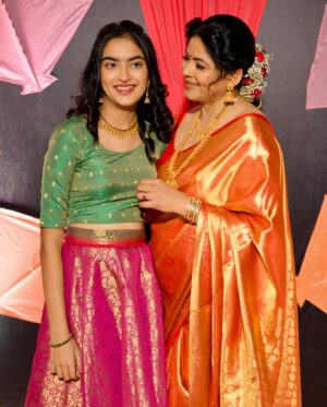 Shweta Shinde Instagram - One with the lady who taught me motherhood and one with the mini-me who gave me a chance to live one!