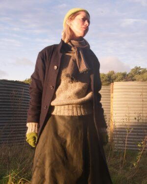 Sienna Guillory Instagram - I have worn a lot of clothes. 

Each scene on every job we try from two to twenty different things, sometimes only to be worn for a few seconds’ screen-time. It is difficult not to pay attention, not to see beauty in how things work and what it takes to feel comfortable; the right balance of heavy and soft, with natural fibres always giving more than man made stuff …or simply a pocket that’s big enough. 
I think it’s exciting; this wanting to create things that feel good. I have huge gratitude to my @carriercompanyuk team and to every costume designer I’ve ever worked with. And sometimes I wobble and I have to ask myself this one thing: Where would we be without Rei Kawakubo ? Praise to the people that inspire us ✨