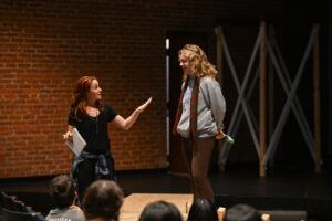 Sierra Boggess Instagram - 🎭✨ A Broadway legend graced Asheville School this week! Our students in the winter musical *Into the Woods* had the incredible opportunity to work with the amazing Sierra Boggess. She shared her wisdom on character development, finding the deeper purpose behind each song, and the importance of collaboration in theater as a true team sport.
 
Sierra’s guidance, energy, and passion inspired our performers to dig deeper into their roles and connect with their audience in meaningful ways. We are so grateful for this unforgettable experience! 🙏🎶 
 
Don’t miss the magic of *Into the Woods* February 21 and 22—mark your calendars! 🌲✨ #AshevilleSchool #IntoTheWoods #BroadwayInspiration #SierraBoggess