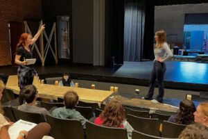 Sierra Boggess Instagram - 🎭✨ A Broadway legend graced Asheville School this week! Our students in the winter musical *Into the Woods* had the incredible opportunity to work with the amazing Sierra Boggess. She shared her wisdom on character development, finding the deeper purpose behind each song, and the importance of collaboration in theater as a true team sport.
 
Sierra’s guidance, energy, and passion inspired our performers to dig deeper into their roles and connect with their audience in meaningful ways. We are so grateful for this unforgettable experience! 🙏🎶 
 
Don’t miss the magic of *Into the Woods* February 21 and 22—mark your calendars! 🌲✨ #AshevilleSchool #IntoTheWoods #BroadwayInspiration #SierraBoggess