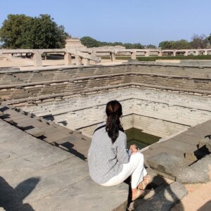 Siri Ravikumar Instagram - Hampi, absolutely breathtaking! The ruins, the landscapes, the history, it all just feels so magical. There's something so powerful about the way the place holds its ancient energy. What part of Hampi stands out most to you?
.
Thank you for the pictures @erannakpoojari . Do contact him if you are in need of a guide! He is very good!
.
@_vincarose this is my go to outfit nowadays :)
