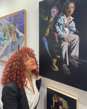 Sisi Stringer Instagram - finally seeing one of @cynthiahoward_art portraits irl ! Entered in the Archibald and more shows to come !

Thank you @itscynthiahoward it’s an honour just to be nominated I’m so chuffed 🥹 the level of talent, skill and dedication is awe inspiring 💜