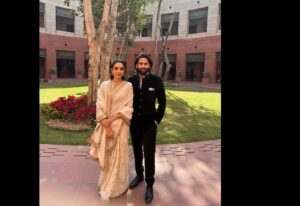 Sobhita Dhulipala Instagram - Profoundly thankful to Hon’ble Prime Minister @narendramodi ji for today’s meeting at Parliament House. It was an honor to present ‘Akkineni Ka Virat Vyaktitva’ by Padma Bhushan awardee Dr.Yarlagadda Lakshmi Prasad, a tribute to ANR garu’s cinematic heritage. Your recognition of his life’s work is a treasured affirmation for our family, fans and the Indian movie lovers. 
#ANRLegacy #IndianCinema
#ANRLivesOn 

PS : Anyone who knows me knows how much I adore kondapalli bommalu (dancing dolls), their memories trace back to my childhood years in my grandparents’ home in Tenali. So happy to be able to gift him one, and to find that he knows all about this old handicraft and its nativity to Andhra Pradesh :)♥️