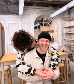 Solea Pfeiffer Instagram - My man my man my maaannnnnnn!!! Omg I love him guys!!!! We made little necklaces with our finger prints on them come oonnnnn @kevincsolak you are my everything, and reallyyy did good with this one hehe the @bettywho merch really the cherry on TOP 🥹My heart is beaming love to everyone reading this MUAH