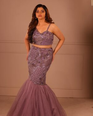 Soniya Suresh Instagram - Mermaid vibes ✨
Wearing: @diademstore.in 
MUA. :  @blush_bridal_studio28 
PC :  @a_vimal_photography