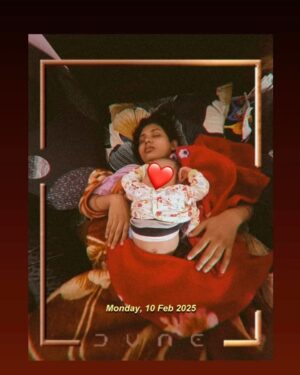 Sradha Panigrahi Instagram - It’s 3am, mama..
and I’m in your arms again.
I was restless. 
searching,until you lifted me close...
Your eyes are heavy and your head tilts back, but I know you’re awake.
You hold my back,
checking on me 
I check on you too, mama.
I know its hard at 3.ooam.
When the world is still, and daddy’s snorés.
And its just  us in the dark and the quiet .
But this?
This is my best time.
When the light is low and
your warm milk is all i know.
So I nurse a little slower, Nestling closer,
My hand curled around your finger
And there is it again -
The heartbeat i know , I hear it best at 3:00am.
 Yours #KoKo ❤️