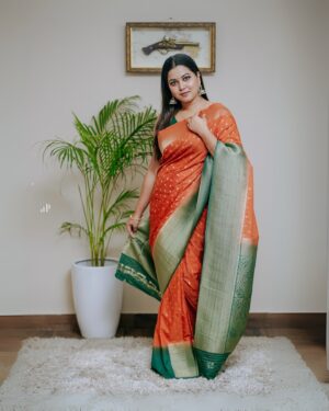 Sruthy Suresh Instagram - Indian heritage at its finest! Wearing a gorgeous Banarasi khaddi Georgette saree ✨

Saree: @sahasra.in 
MUA & styling : @vikramanvijitha 
📸 : @ameensabil 

#sahasrabysruthy #sahasrasarees #banarasi #banarasisaree #khadigeorgette #semibanarasi 
 #SareeAddict #BanarasiWeave #georgettesaree