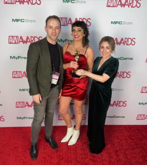 Steph Tolev Instagram - What a wild night hosting the @avn with such a badass group of gals!!! Had myself a real nice time everyone in the business is beyond nice and supportive!! #avn #avnawards #vegas #lasvegas #host
