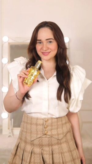 Stephanie Timmins Instagram - I have some fabulous news to share!💗
My favorite French luxury haircare brand @kerastase_official is now available on @mynykaa !✨️💫
I've got my hands on my holy grail product - the Elixir
Ultime - that gives me lustrous & glossy hair!

Shop the Elixir Ultime and other Kérastase favorites
today and unlock fabulous hair days!

#Ad
#BonjourKerastase #VeryFrenchVeryKerastase
#Kerastaselndia #KerastaseOnNykaa 
#feistyfoxdiaries #Haircare #haircareroutine #haircaretips #beautytips #beautyinfluencer #hairreels
